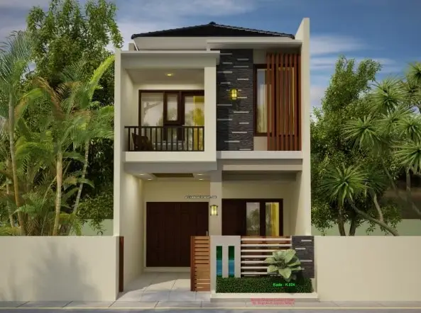 Desain Rumah 2 Lantai Sederhana dan Biaya 100 Juta