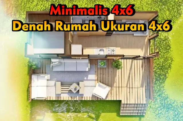 Minimalis 4x6 Denah Rumah Ukuran 4x6