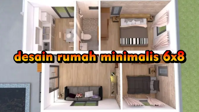 desain rumah minimalis 6x8